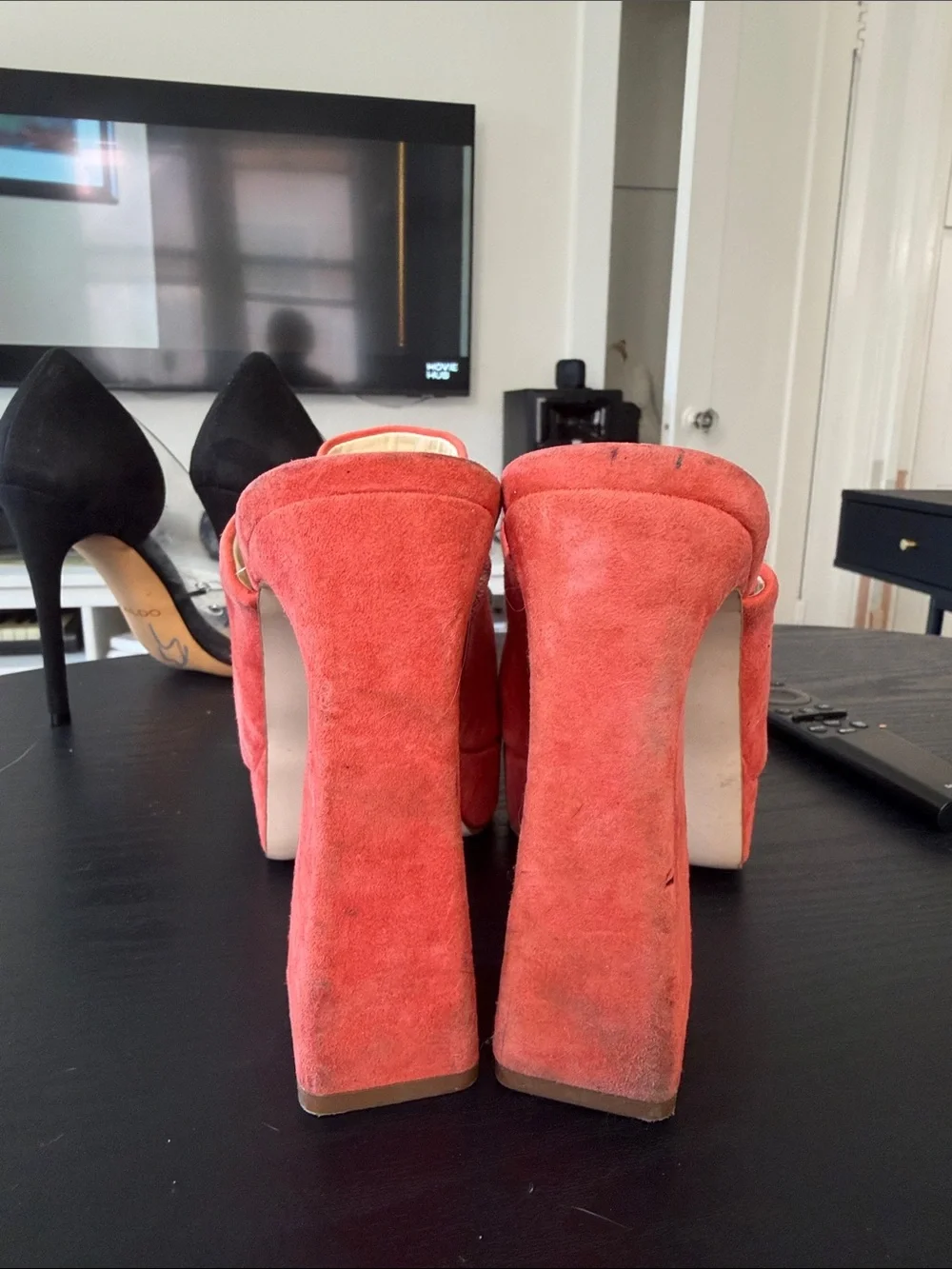 Jessica Simpson Coral Suede Platform Mules